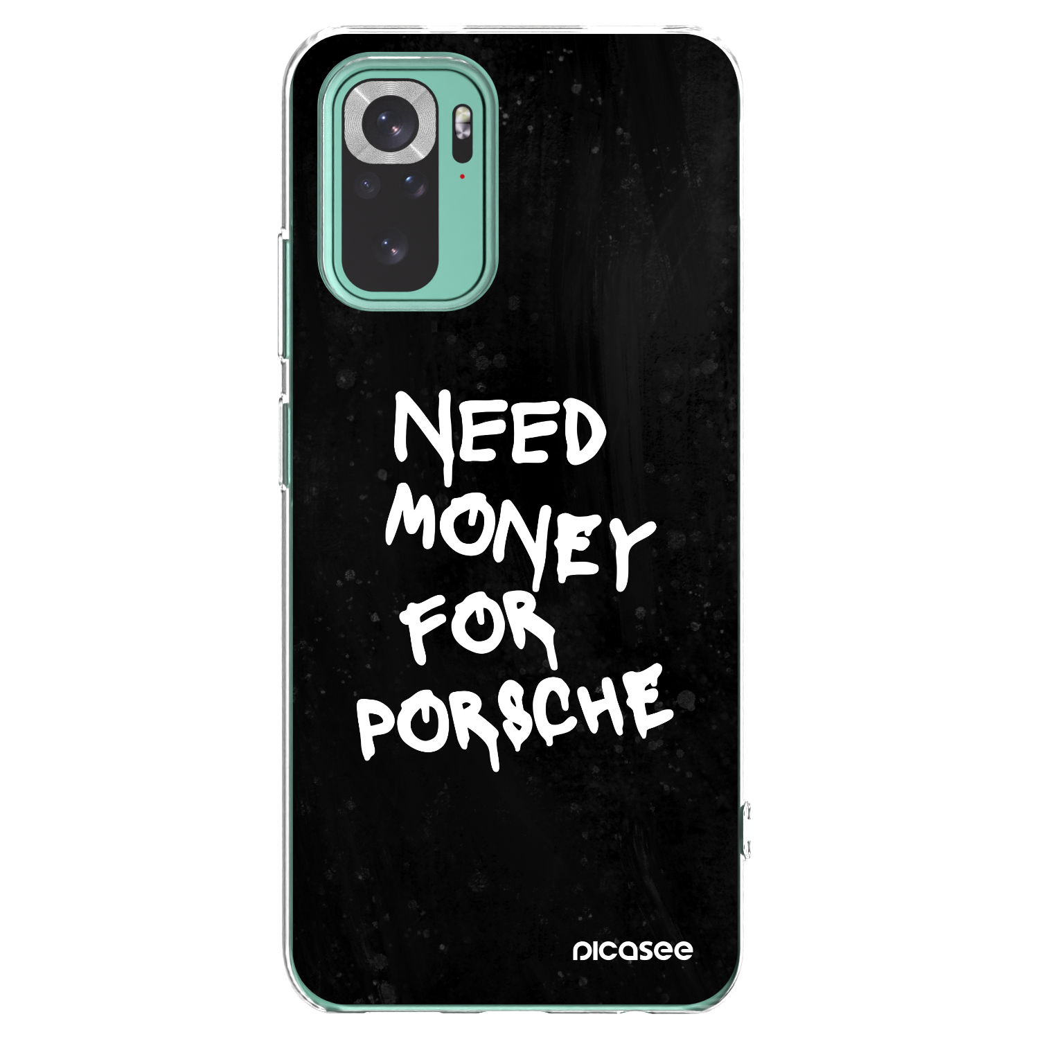 Picasee silikonový průhledný obal pro Xiaomi Redmi Note 10 Pro - Black Dollar