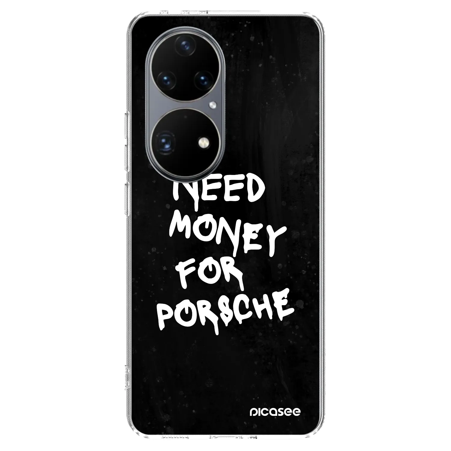 Picasee silikonový průhledný obal pro Huawei P50 - Black Dollar