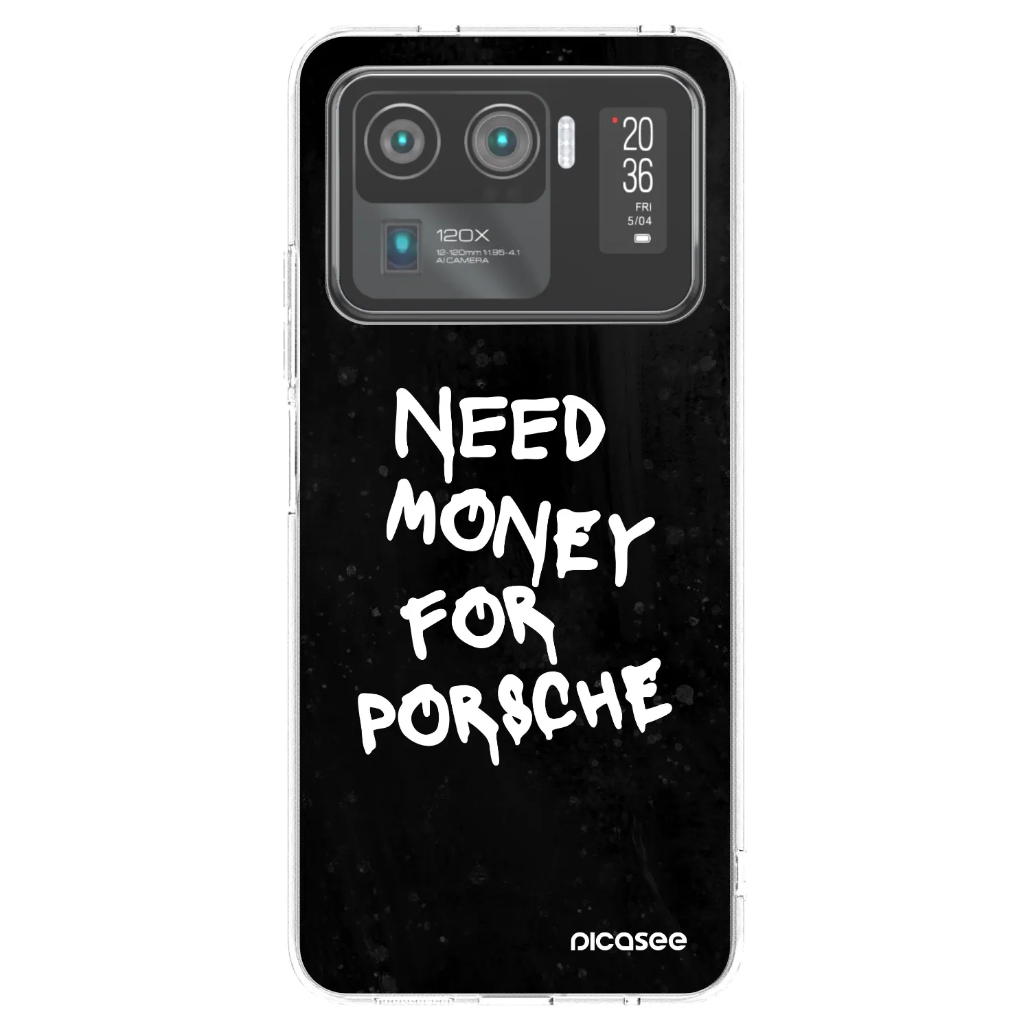 Picasee silikonový průhledný obal pro Xiaomi Mi 11 Ultra - Black Dollar
