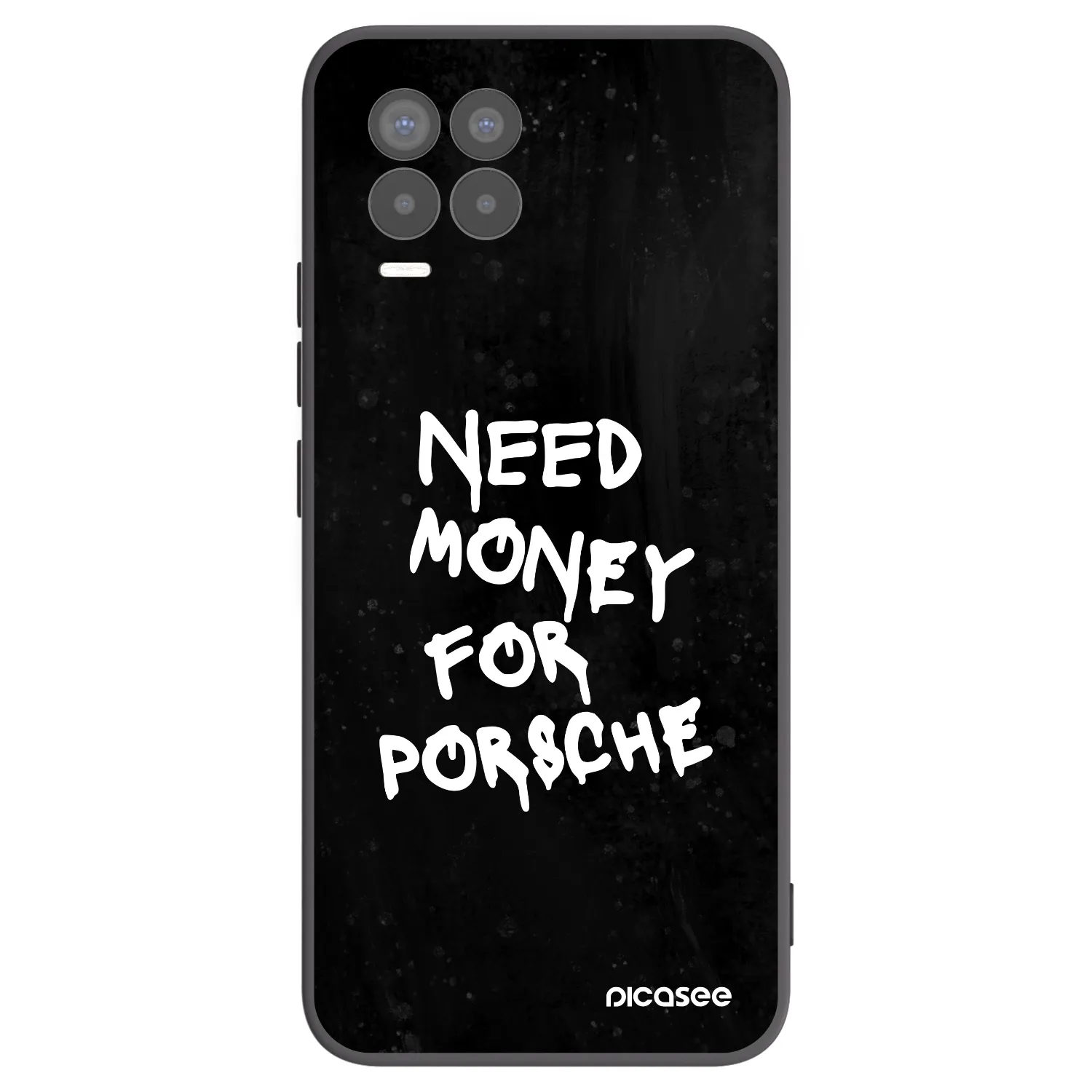 Picasee silikonový černý obal pro Realme 8 4G - Black Dollar