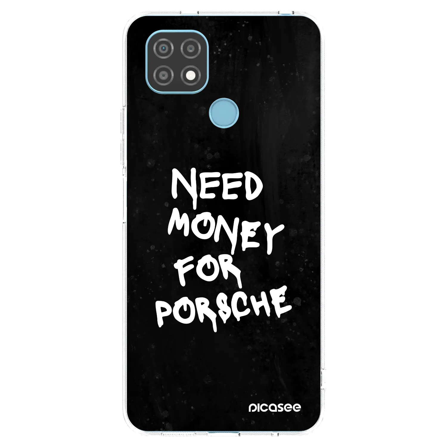 Picasee silikonový průhledný obal pro Realme C21 - Black Dollar