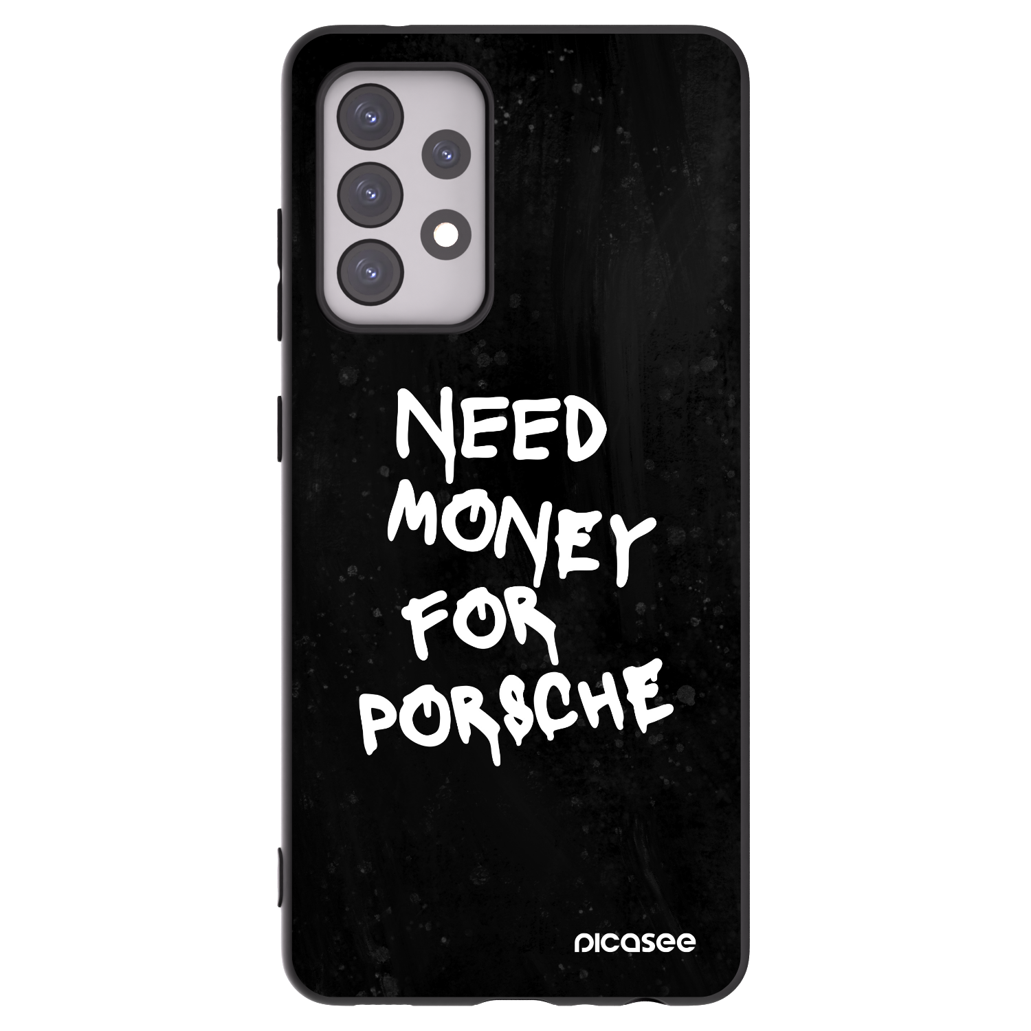 Picasee silikonový černý obal pro Samsung Galaxy A52s 5G A528B - Black Dollar