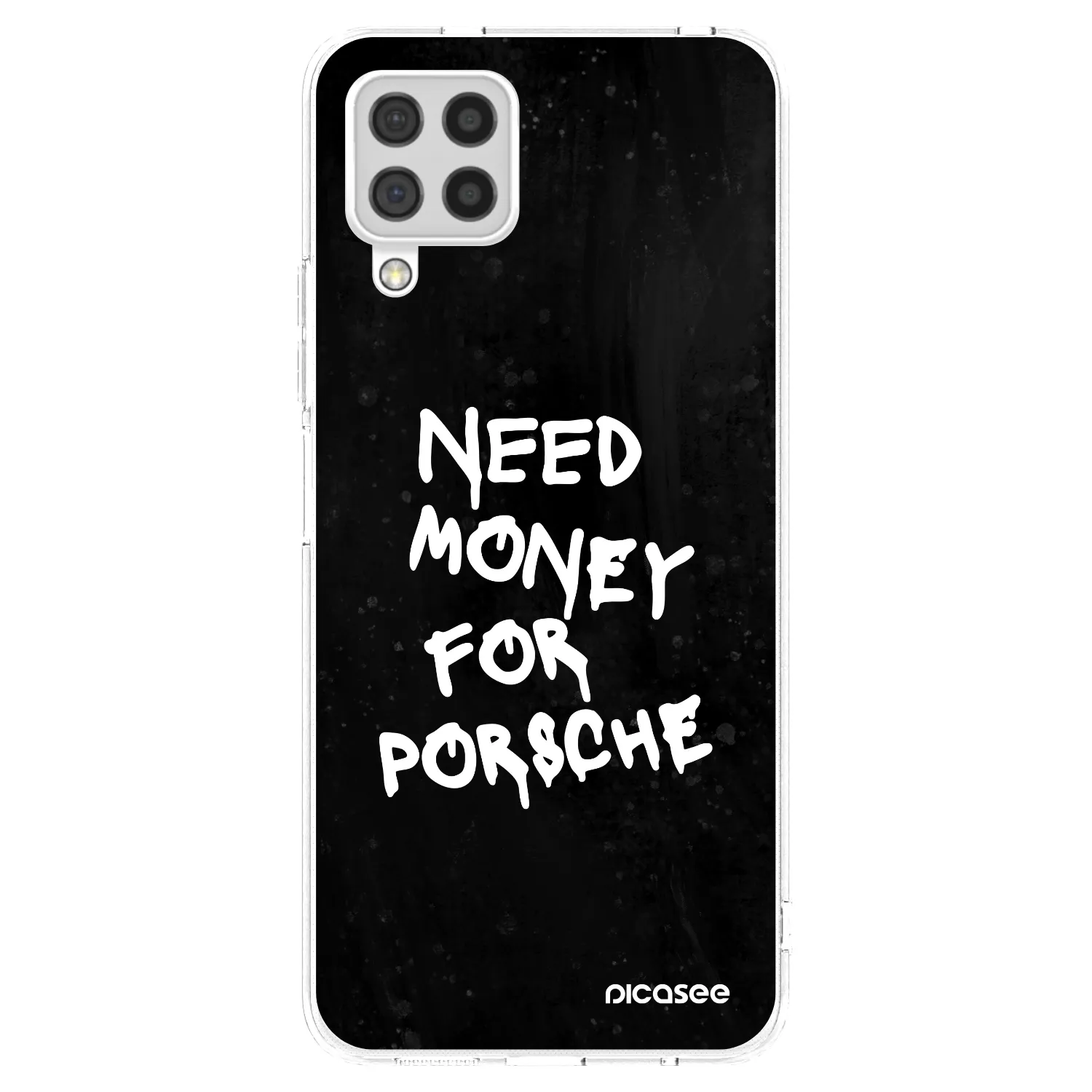 Picasee silikonový průhledný obal pro Samsung Galaxy A22 A225F 4G - Black Dollar