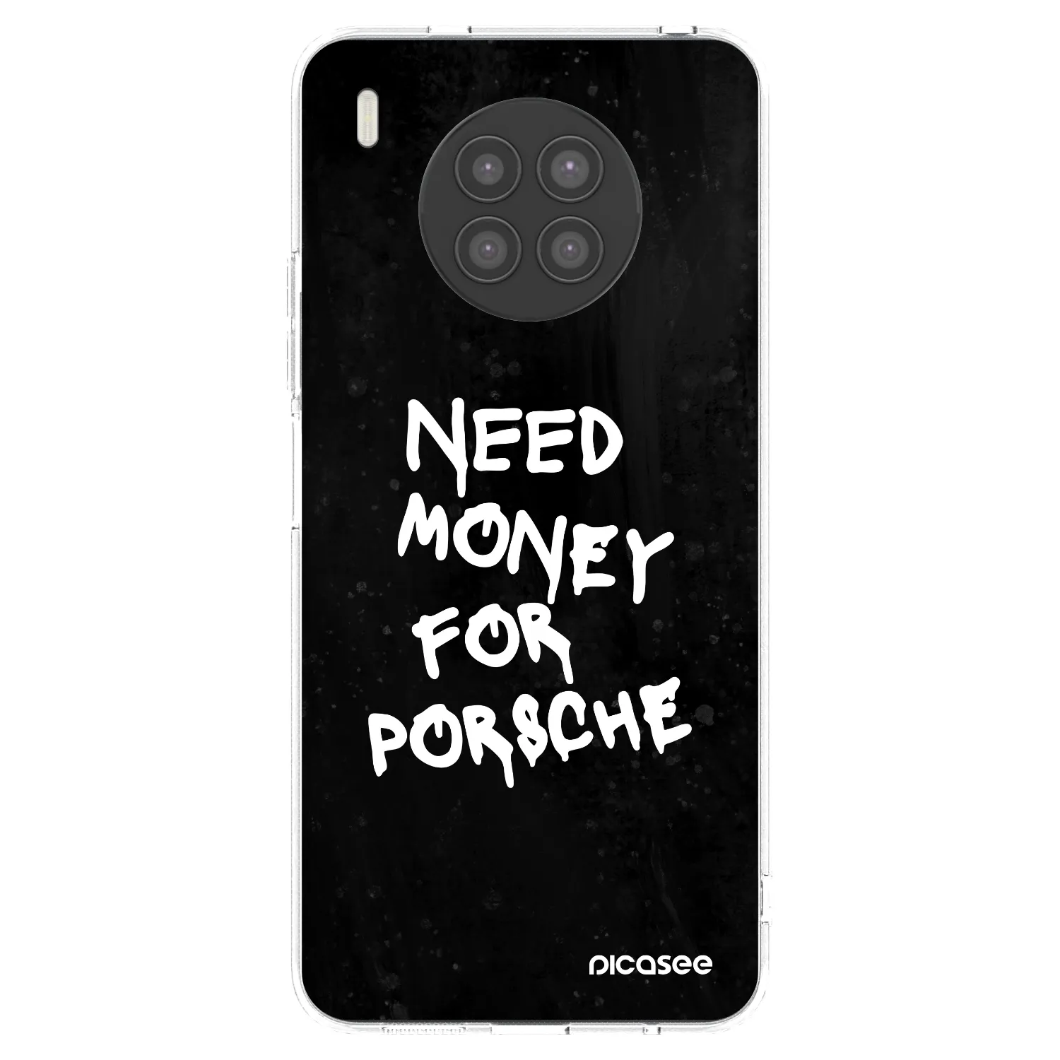 Picasee silikonový průhledný obal pro Huawei Nova 8i - Black Dollar