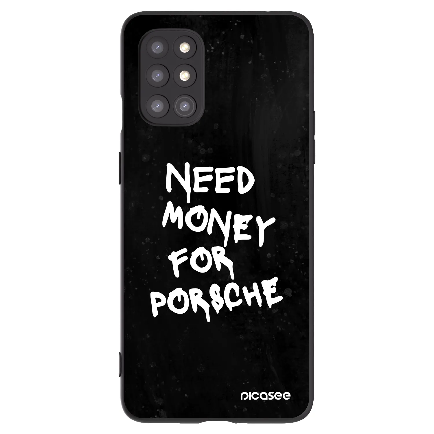 Picasee silikonový černý obal pro OnePlus 8T - Black Dollar