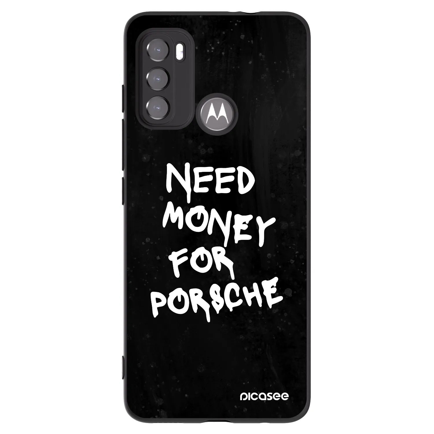 Picasee silikonový černý obal pro Motorola Moto G60 - Black Dollar