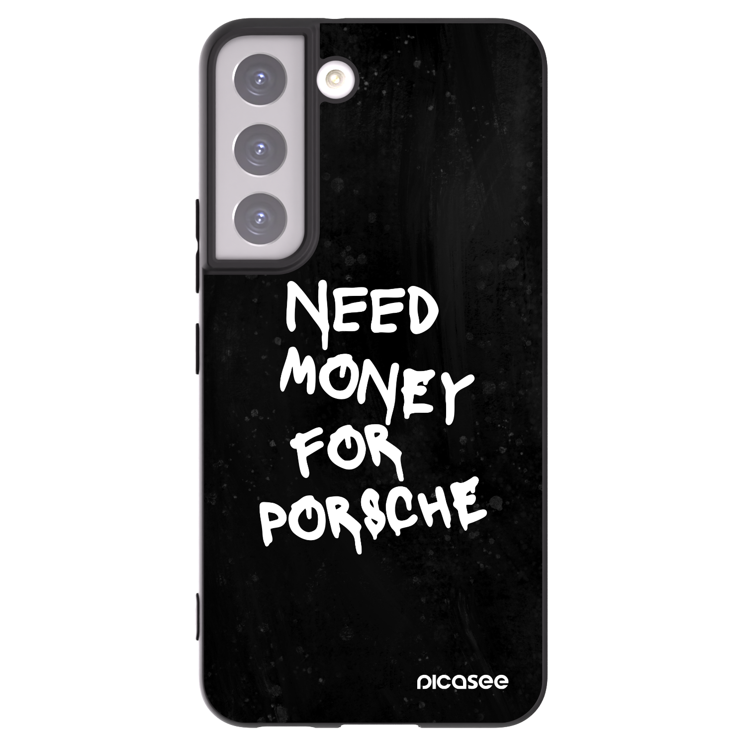 Picasee silikonový černý obal pro Samsung Galaxy S22 5G - Black Dollar