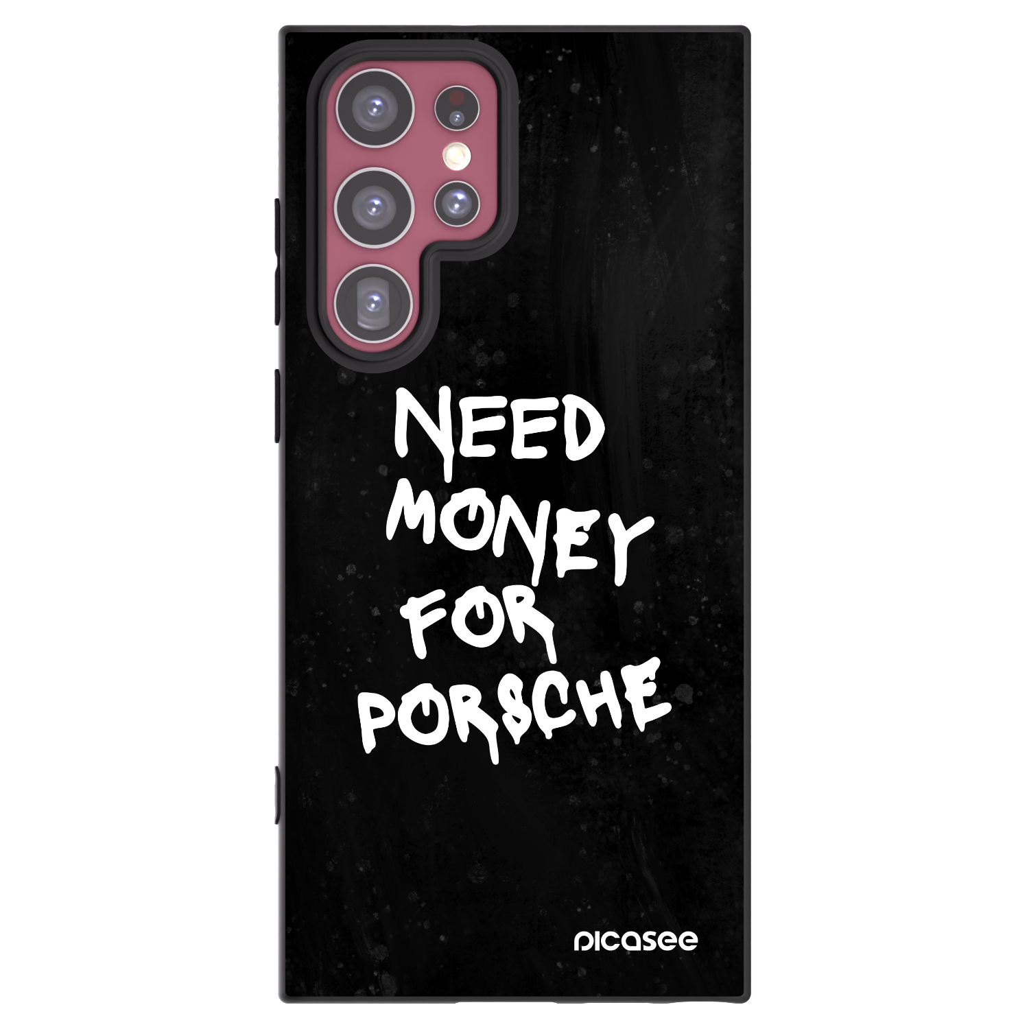 Picasee silikonový černý obal pro Samsung Galaxy S22 Ultra 5G - Black Dollar