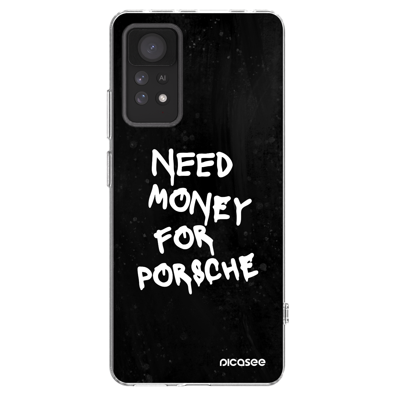 Picasee silikonový průhledný obal pro Xiaomi Redmi Note 11 Pro - Black Dollar