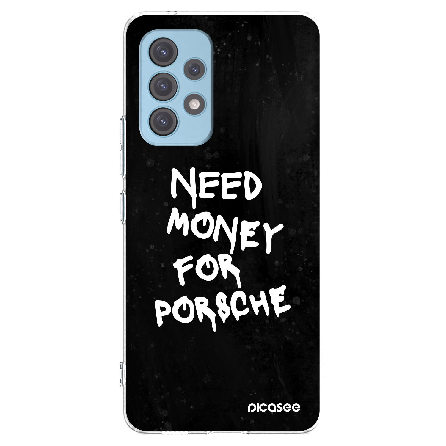 Picasee silikonový průhledný obal pro Samsung Galaxy A53 5G A536 - Black Dollar