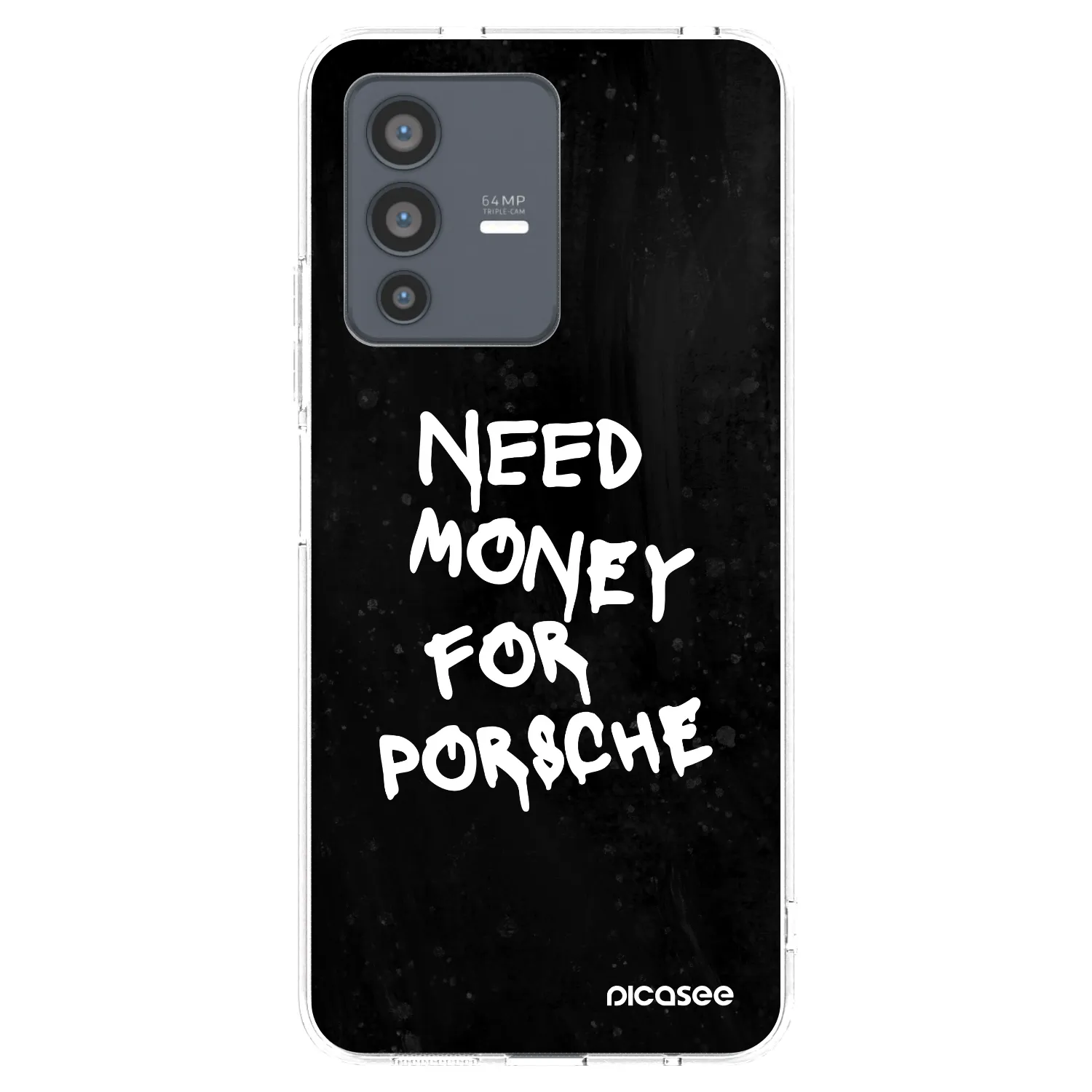 Picasee silikonový průhledný obal pro Vivo V23 5G - Black Dollar