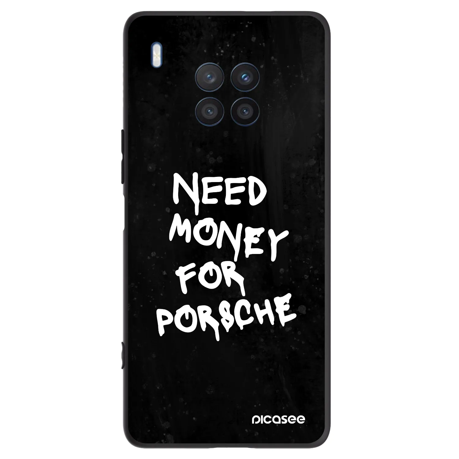 Picasee silikonový černý obal pro Honor 50 Lite - Black Dollar