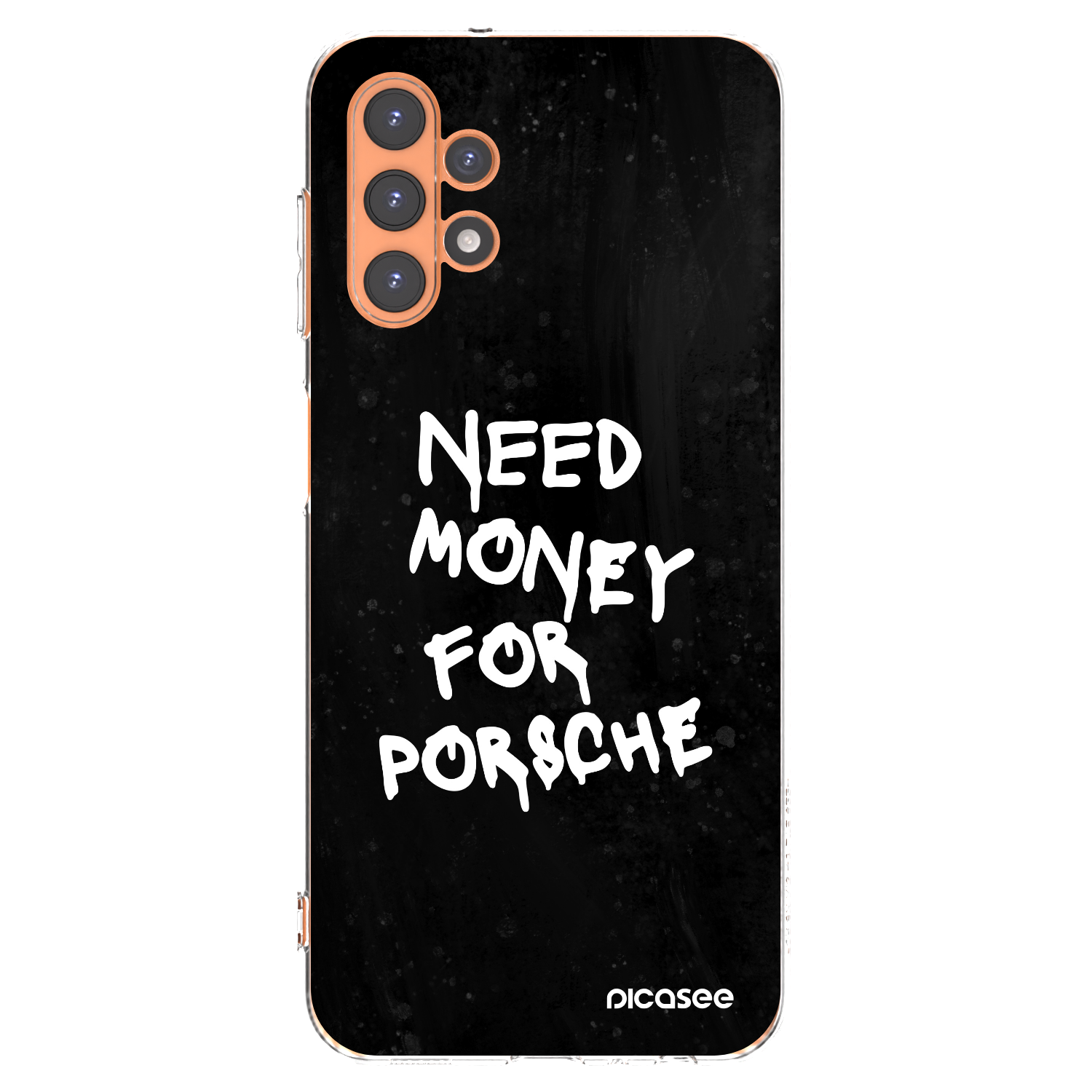 Picasee silikonový průhledný obal pro Samsung Galaxy A13 4G A135 - Black Dollar