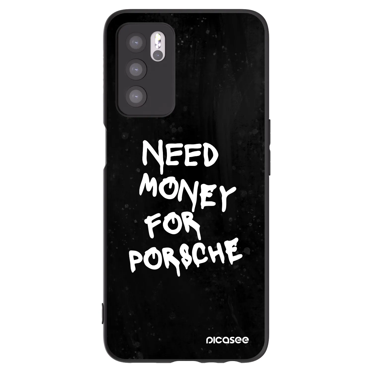 Picasee silikonový černý obal pro OPPO A16s - Black Dollar