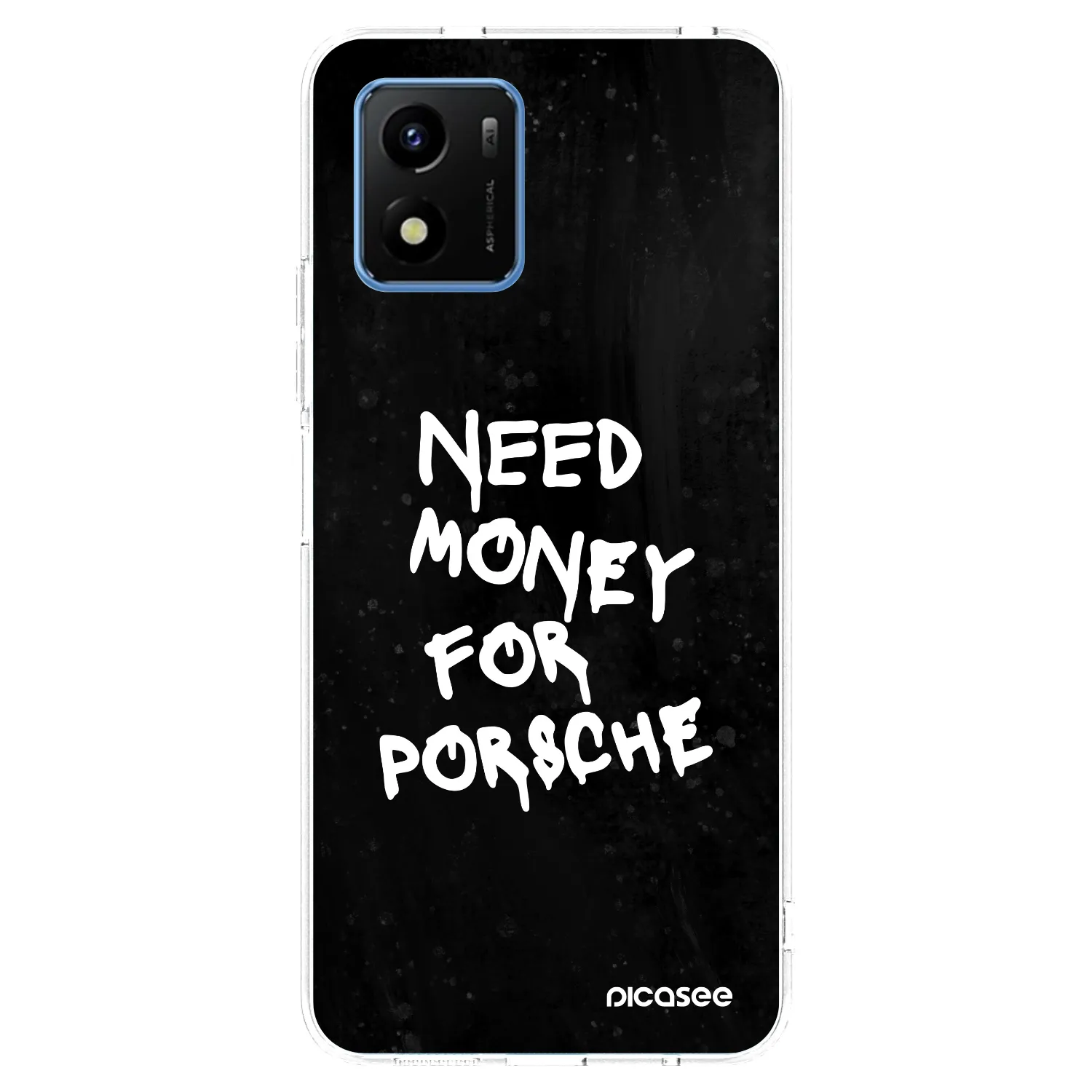 Picasee silikonový průhledný obal pro Vivo Y01 - Black Dollar