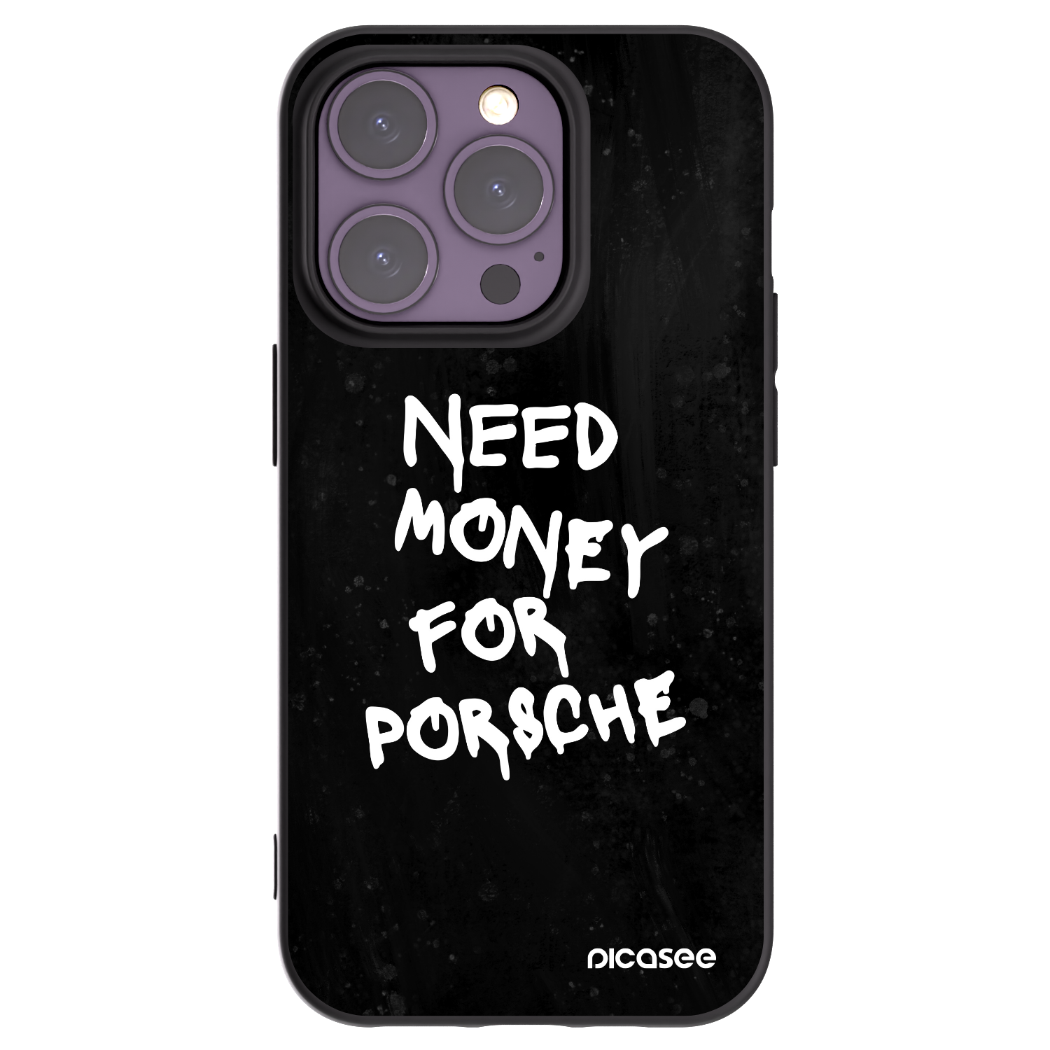 Picasee silikonový černý obal pro Apple iPhone 14 Pro - Black Dollar