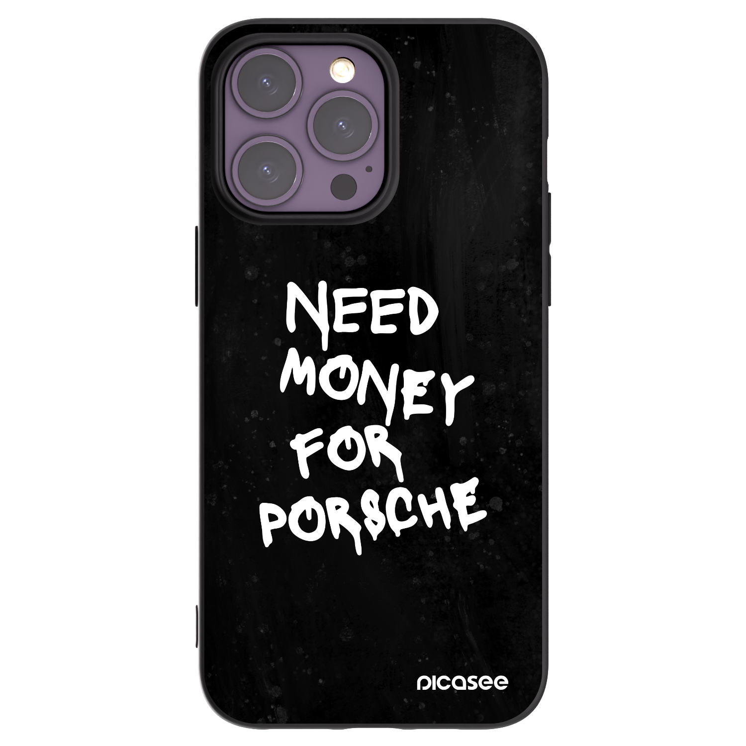 Picasee silikonový černý obal pro Apple iPhone 14 Pro Max - Black Dollar