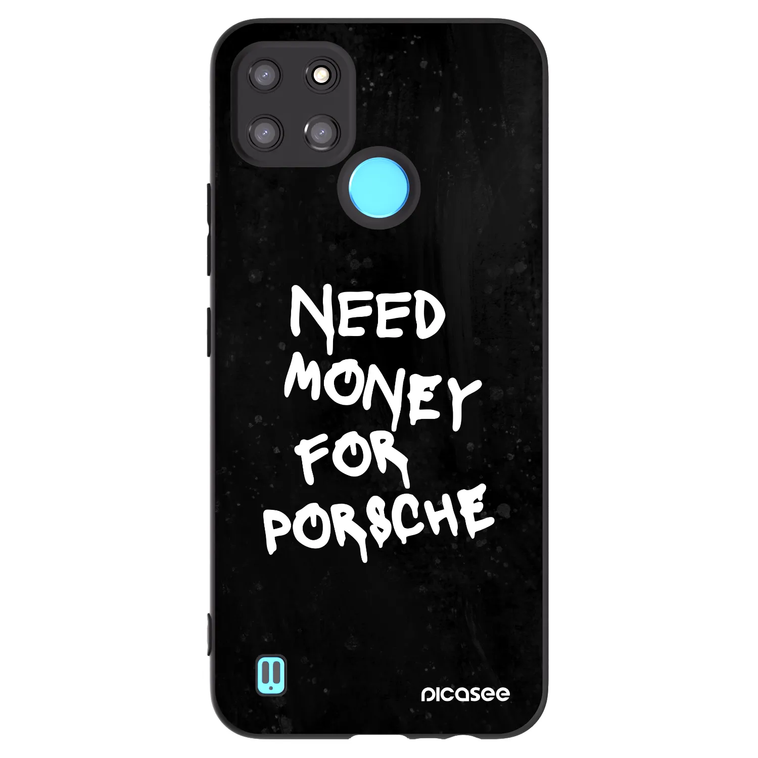 Picasee silikonový černý obal pro Realme C21Y - Black Dollar