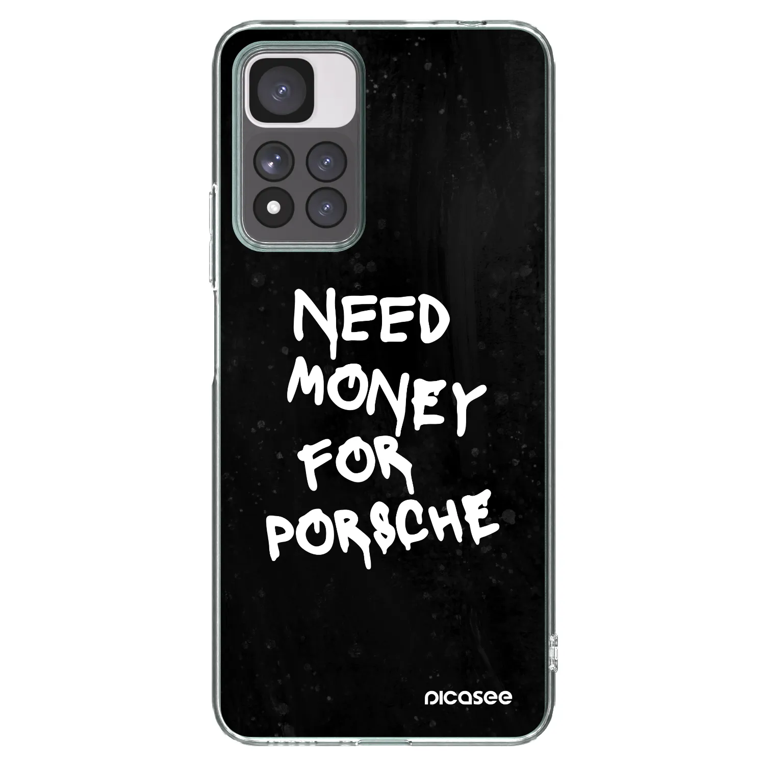 Picasee silikonový průhledný obal pro Xiaomi Redmi Note 11 Pro+ 5G - Black Dollar