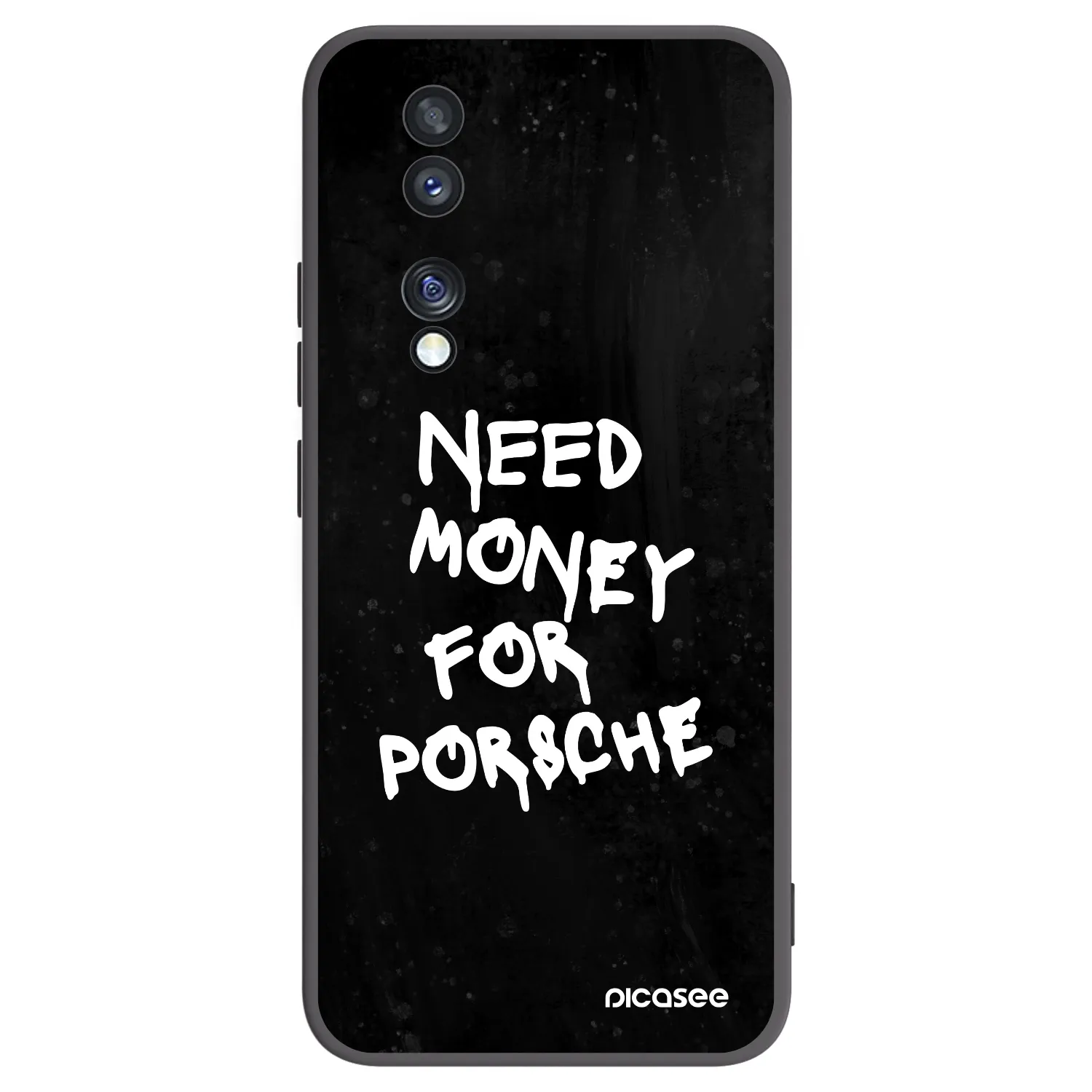 Picasee silikonový černý obal pro Honor 70 - Black Dollar