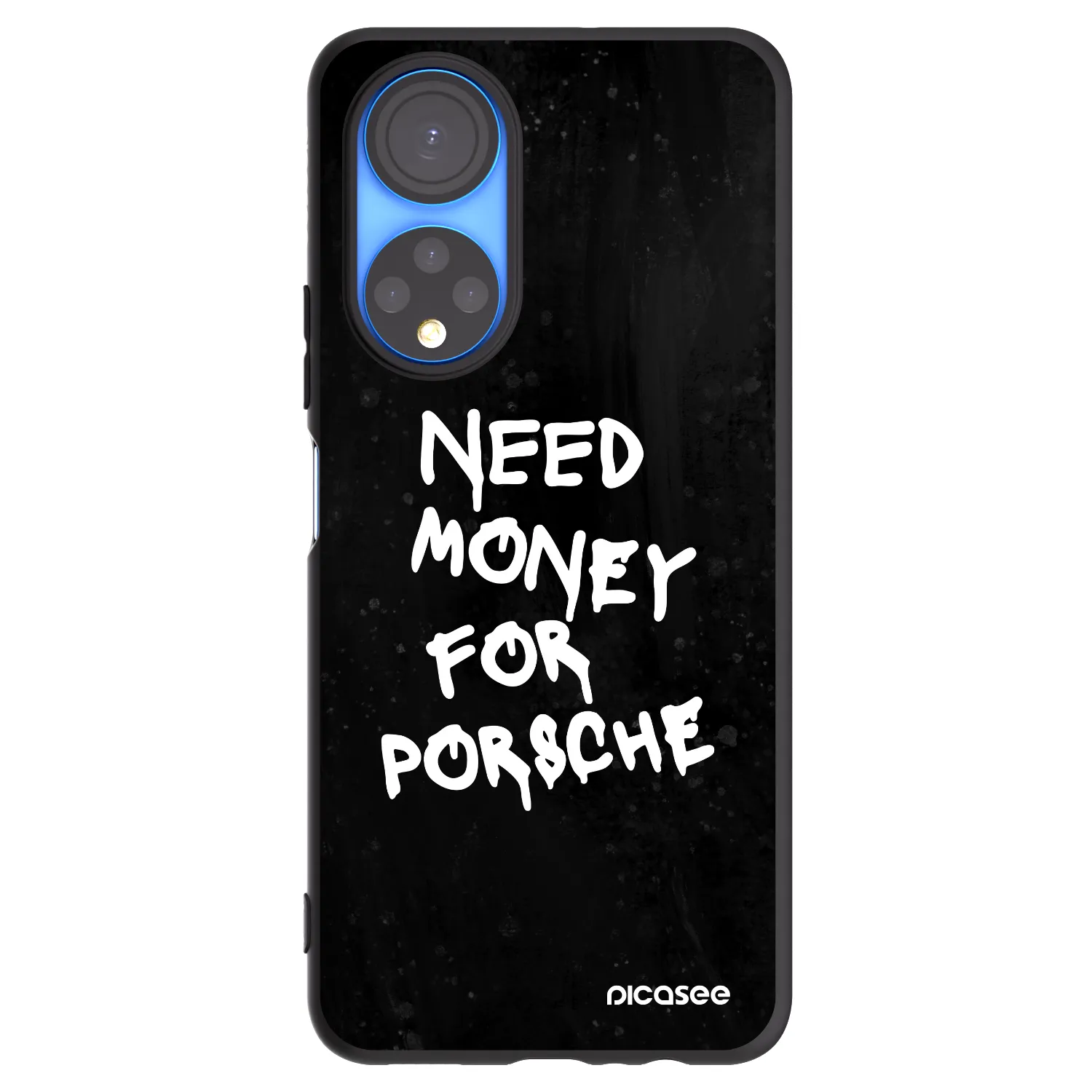 Picasee silikonový černý obal pro Honor X7 - Black Dollar