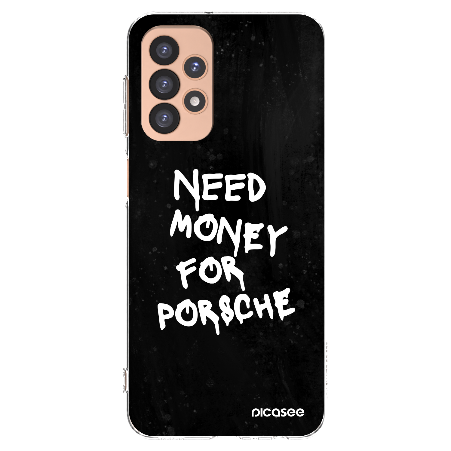 Picasee silikonový průhledný obal pro Samsung Galaxy A23 A236B 5G - Black Dollar