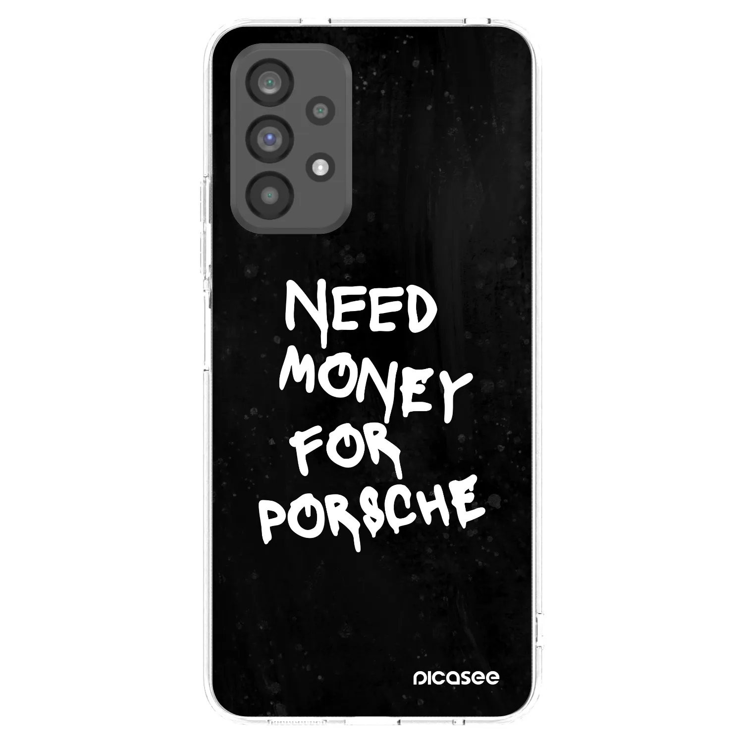 Picasee silikonový průhledný obal pro Samsung Galaxy A73 5G - Black Dollar