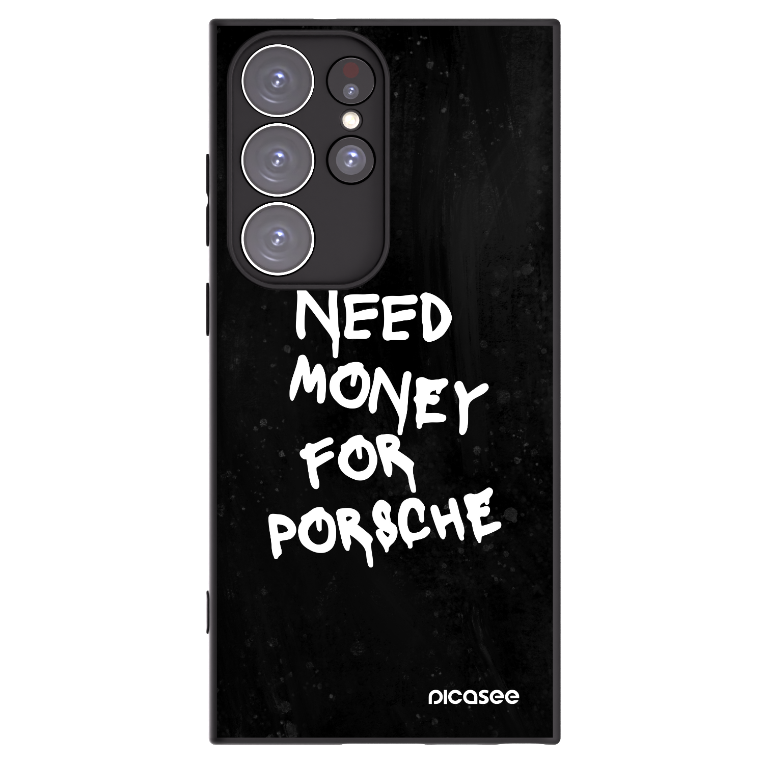 Picasee silikonový černý obal pro Samsung Galaxy S23 Ultra 5G - Black Dollar
