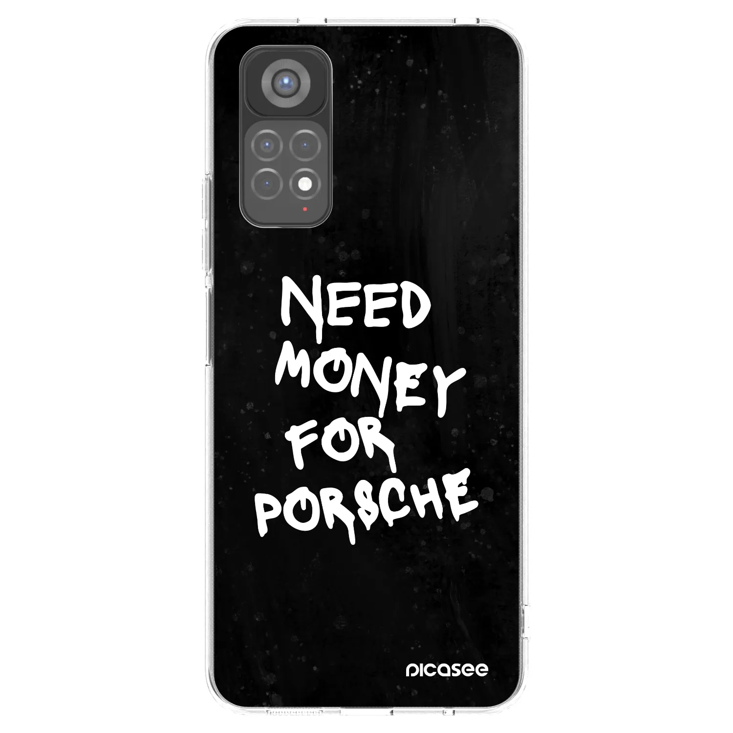 Picasee silikonový průhledný obal pro Xiaomi Redmi Note 11S 5G - Black Dollar