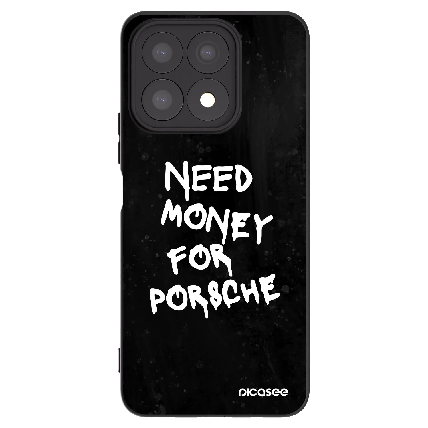 Picasee silikonový černý obal pro Honor X8a - Black Dollar