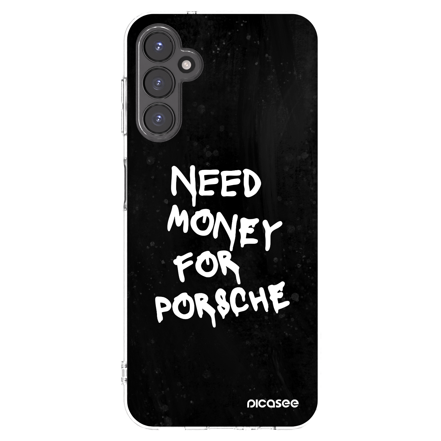 Picasee silikonový průhledný obal pro Samsung Galaxy A14 4G A145R - Black Dollar