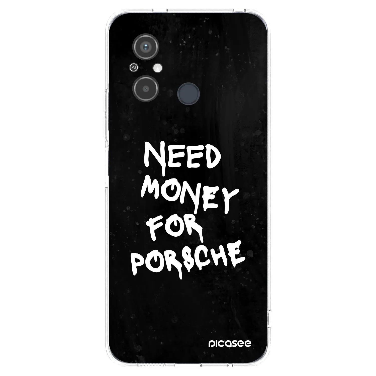 Picasee silikonový průhledný obal pro Xiaomi Redmi 12C - Black Dollar