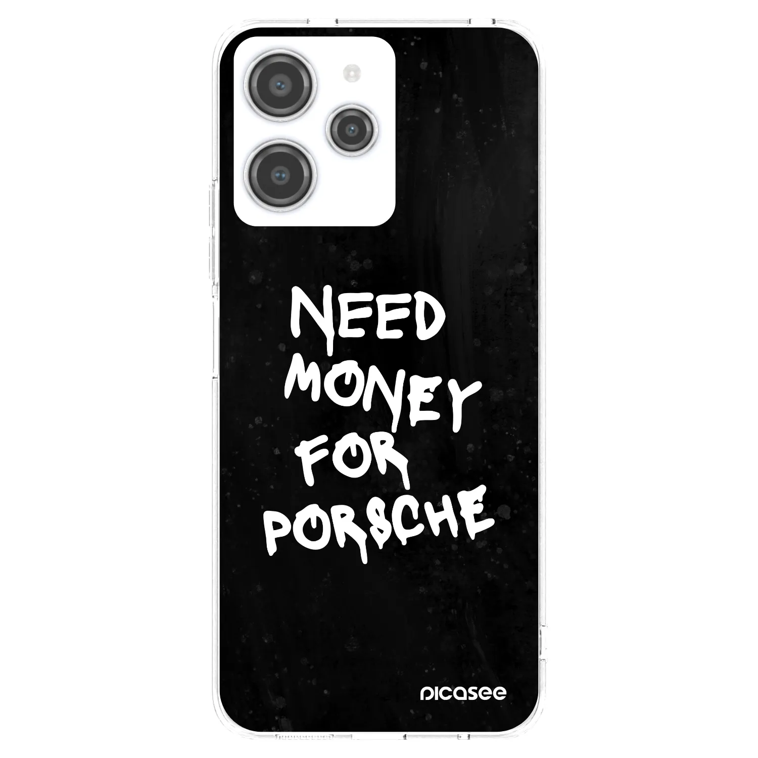 Picasee silikonový průhledný obal pro Xiaomi Redmi 12 4G - Black Dollar