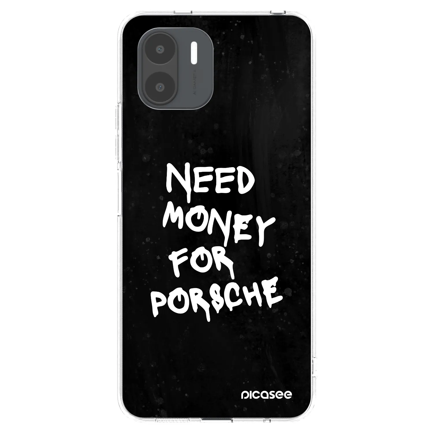 Picasee silikonový průhledný obal pro Xiaomi Redmi A2 - Black Dollar