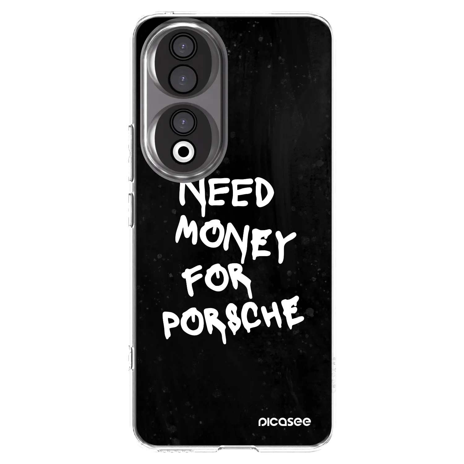 Picasee silikonový průhledný obal pro Honor 90 5G - Black Dollar