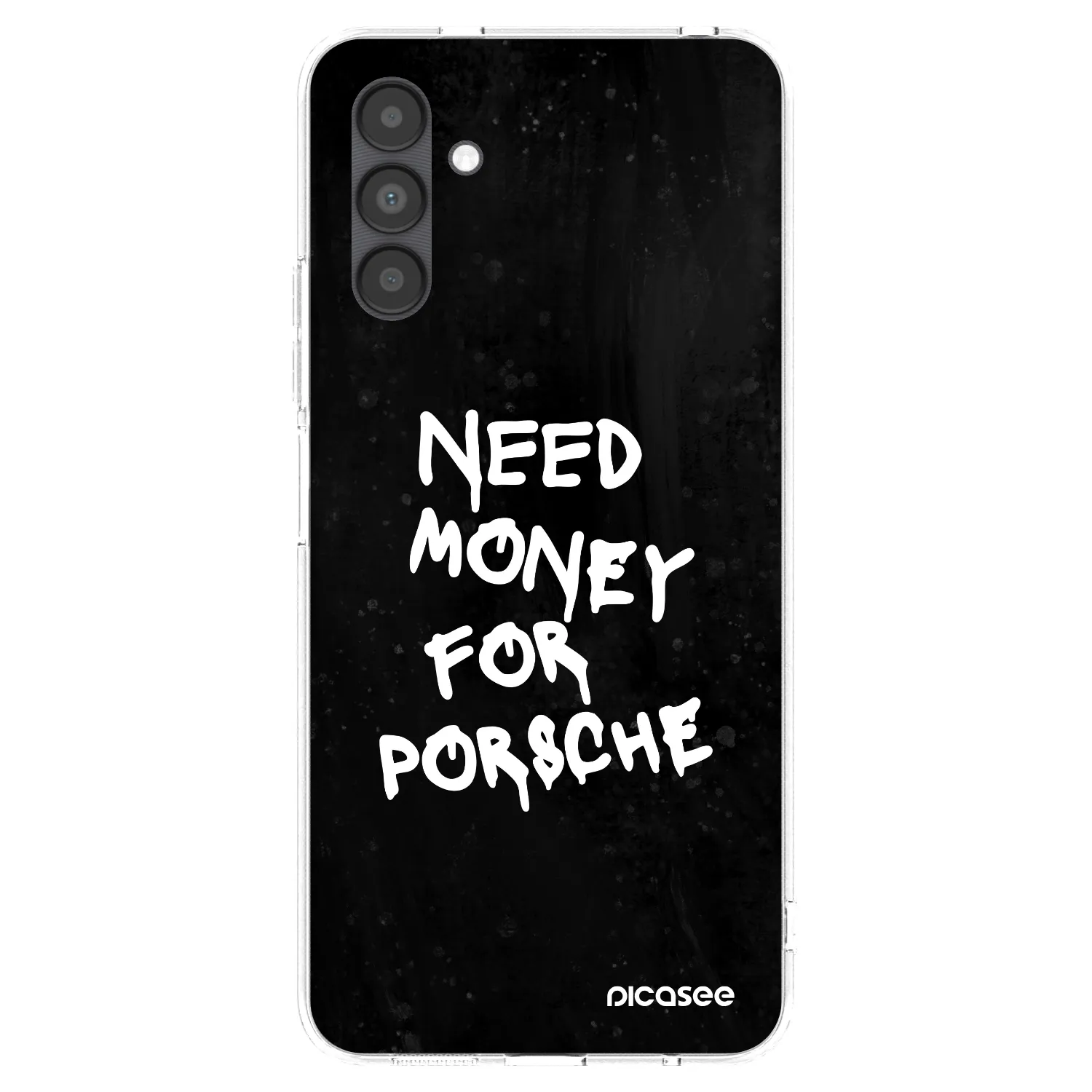 Picasee silikonový průhledný obal pro Samsung Galaxy A04s A047F - Black Dollar