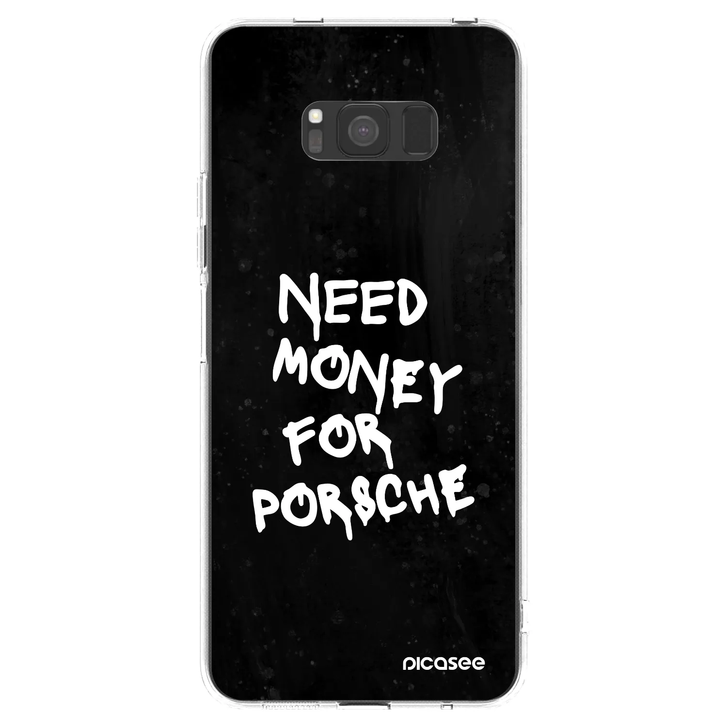 Picasee silikonový průhledný obal pro Samsung Galaxy S8 G950F - Black Dollar