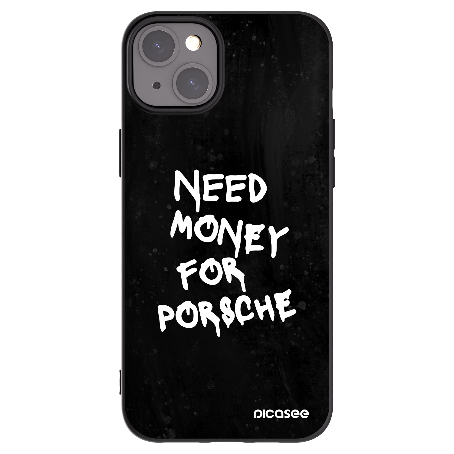 Picasee silikonový černý obal pro Apple iPhone 15 Plus - Black Dollar