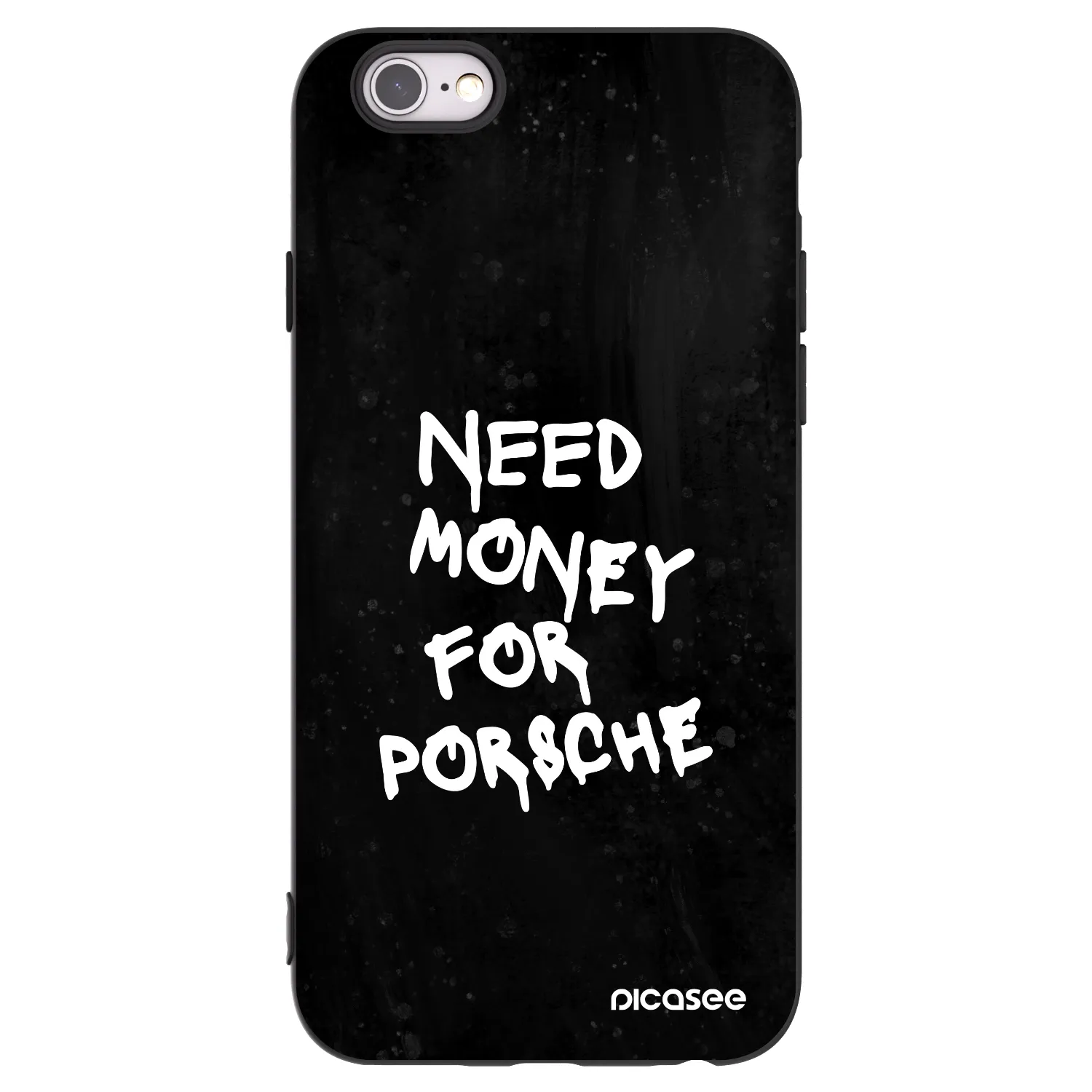Picasee silikonový černý obal pro Apple iPhone 6/6S - Black Dollar