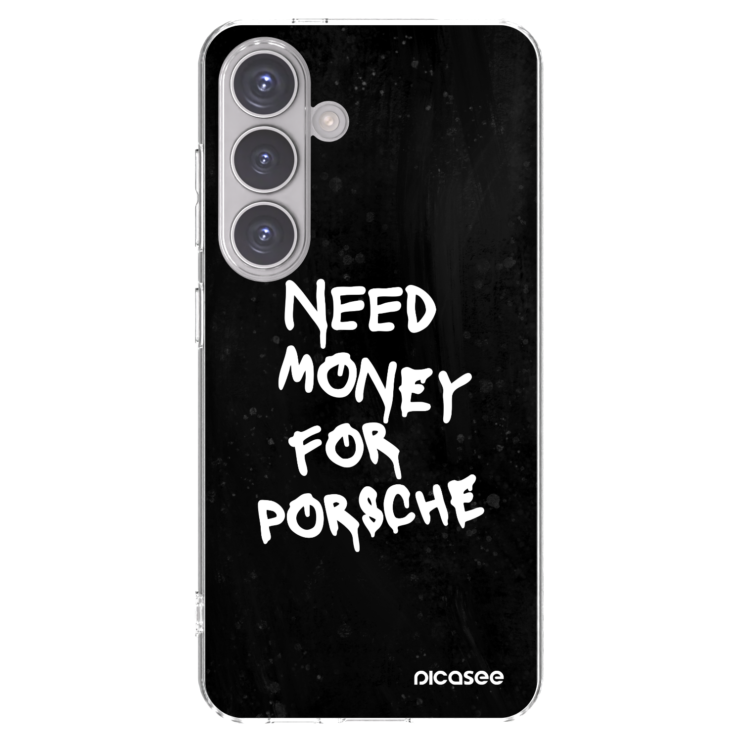 Picasee silikonový průhledný obal pro Samsung Galaxy S24 S921B 5G - Black Dollar