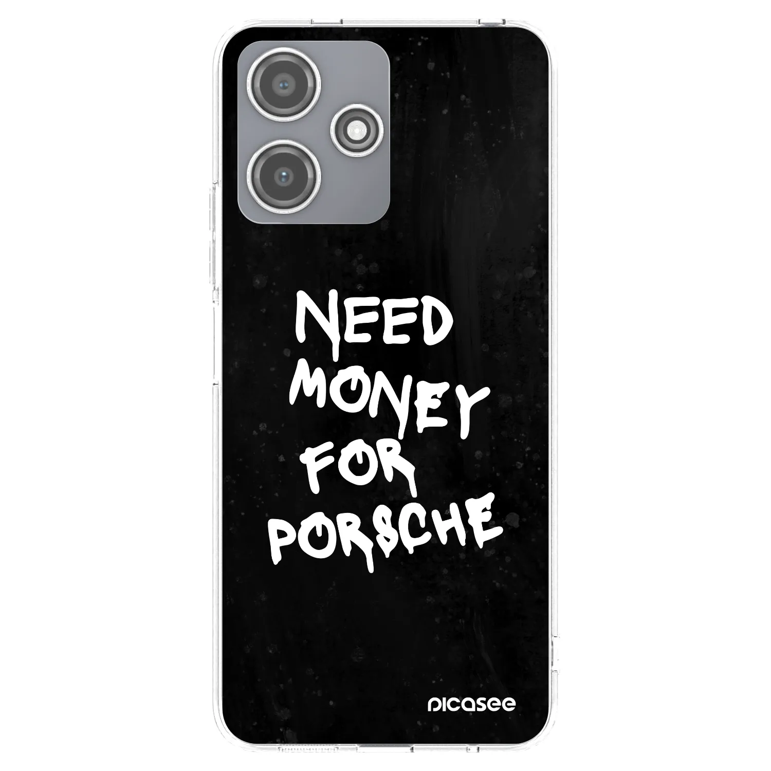 Picasee silikonový průhledný obal pro Xiaomi Redmi 12 5G - Black Dollar