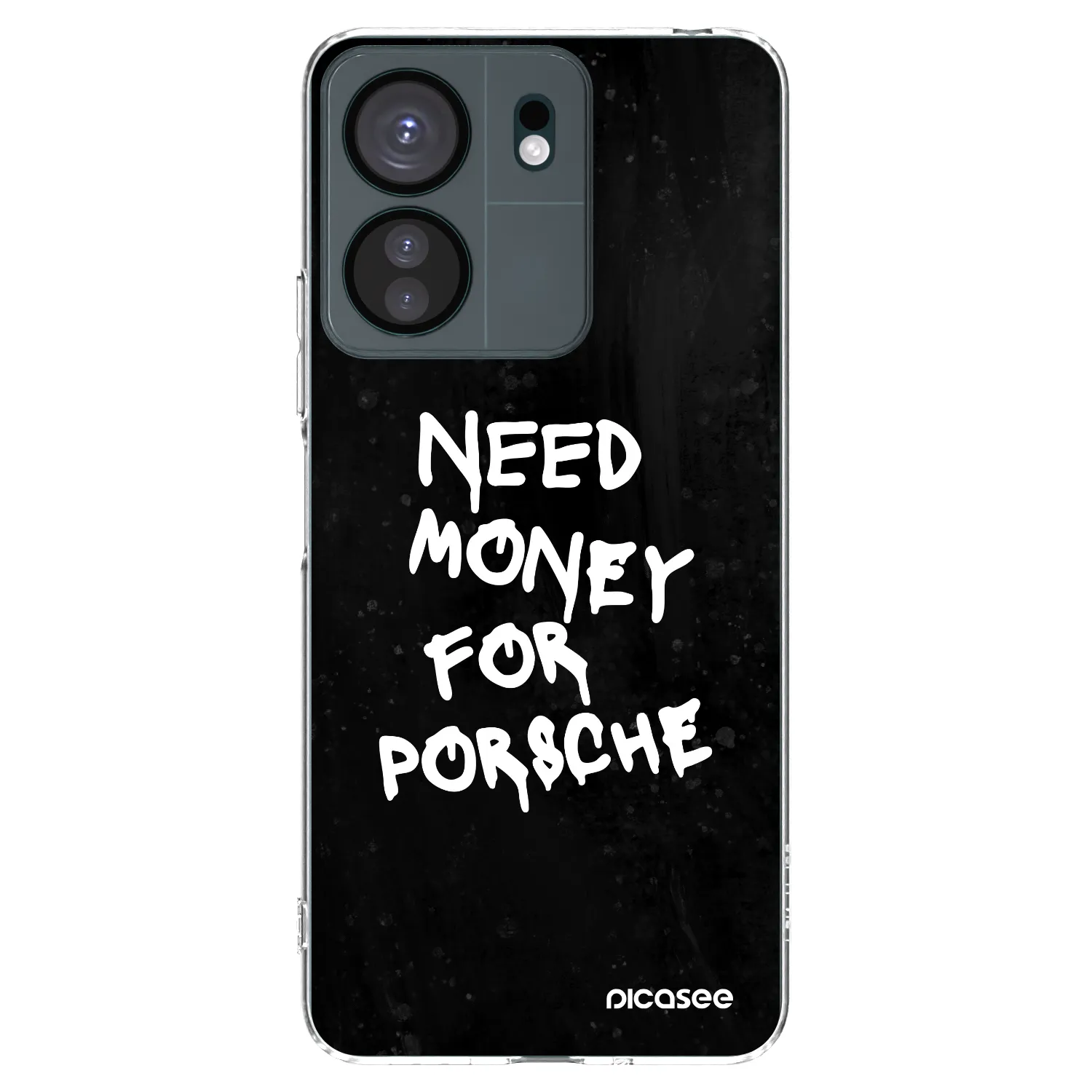 Picasee silikonový průhledný obal pro Xiaomi Redmi 13C 4G - Black Dollar
