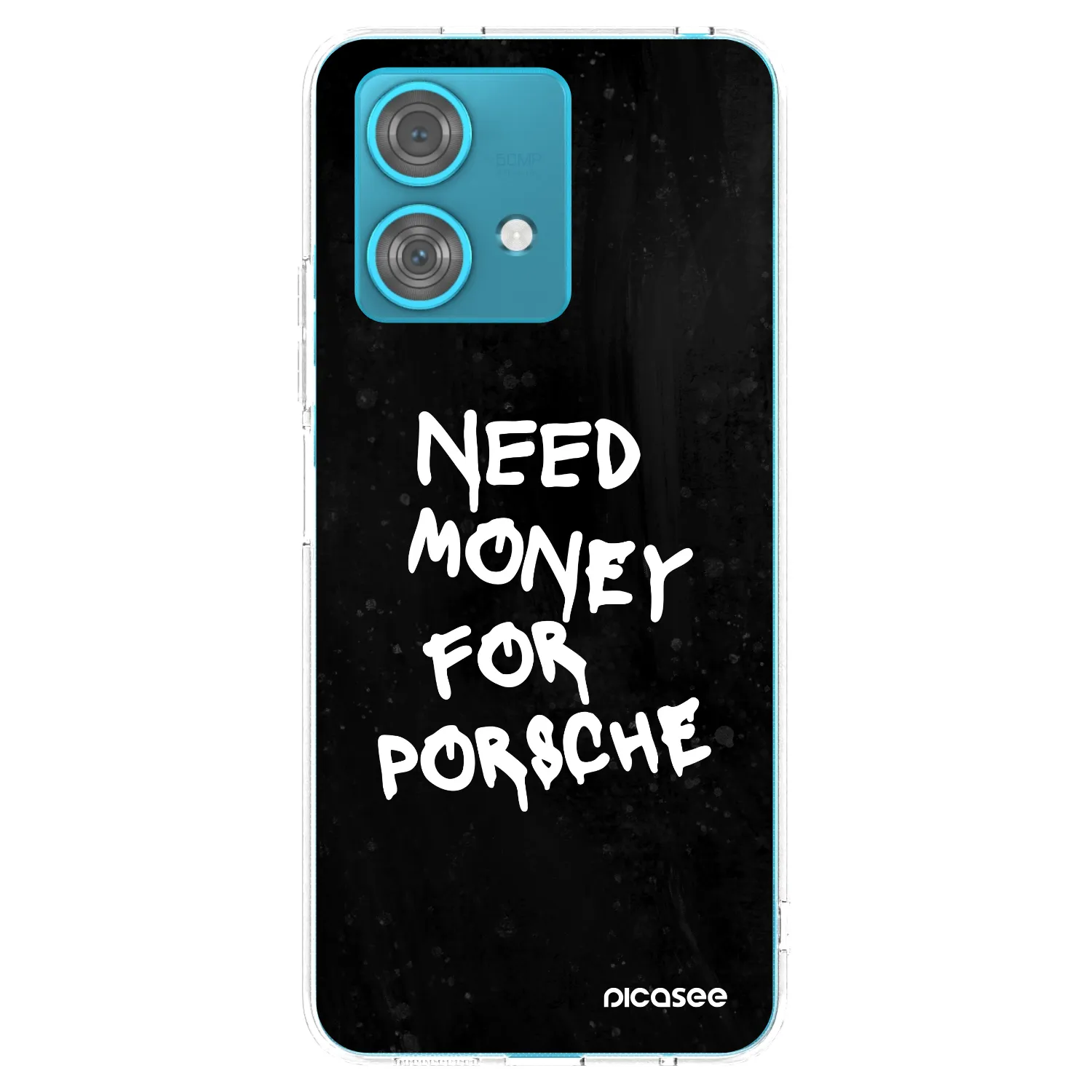 Picasee silikonový průhledný obal pro Motorola Edge 40 Neo - Black Dollar