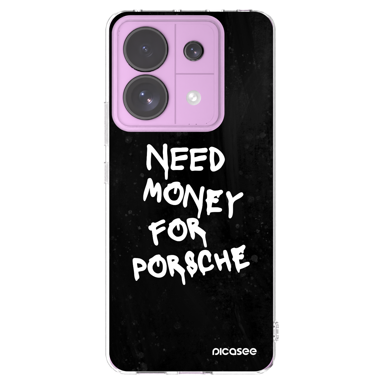 Picasee silikonový průhledný obal pro Xiaomi Redmi Note 13 Pro 5G - Black Dollar