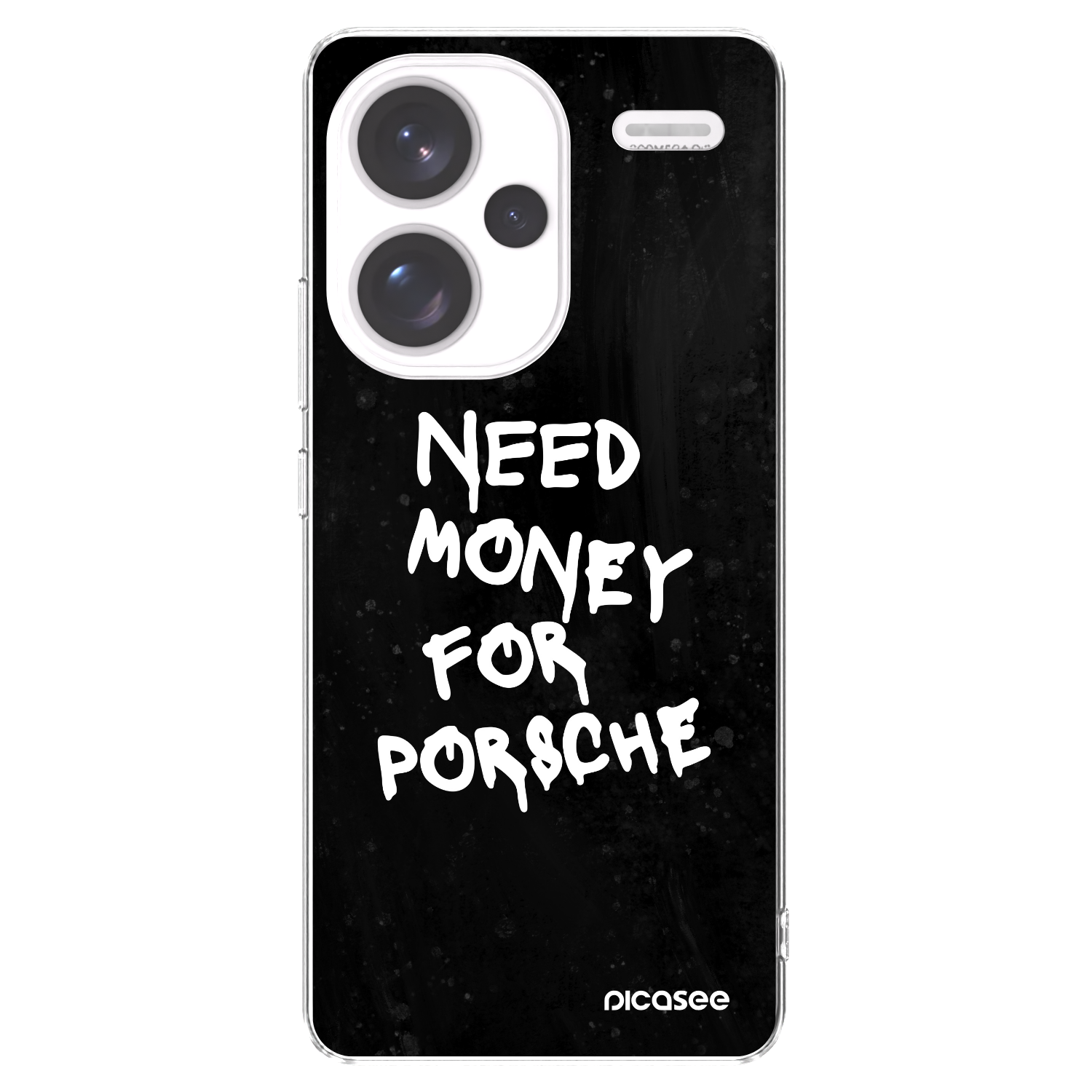 Picasee silikonový průhledný obal pro Xiaomi Redmi Note 13 Pro+ 5G - Black Dollar