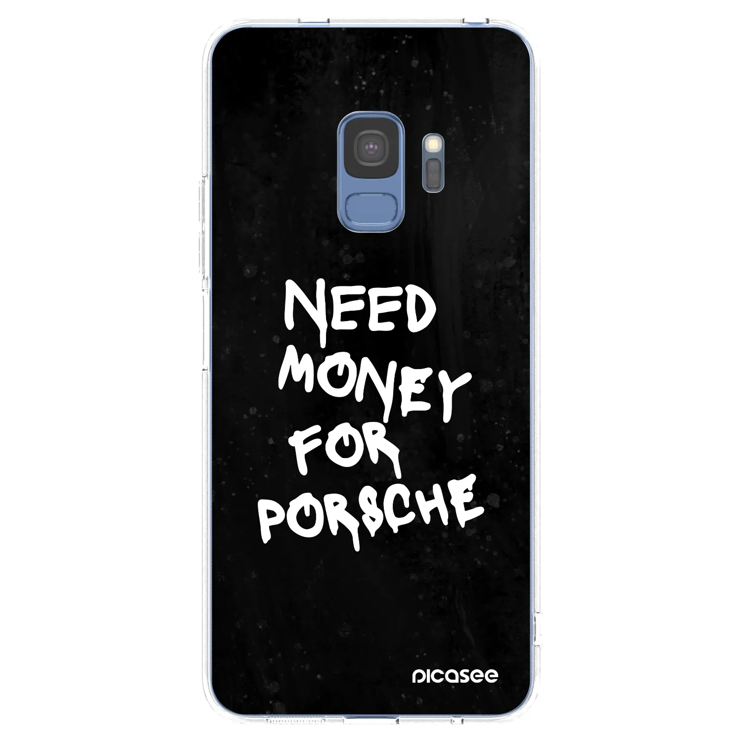 Picasee silikonový průhledný obal pro Samsung Galaxy S9 G960F - Black Dollar