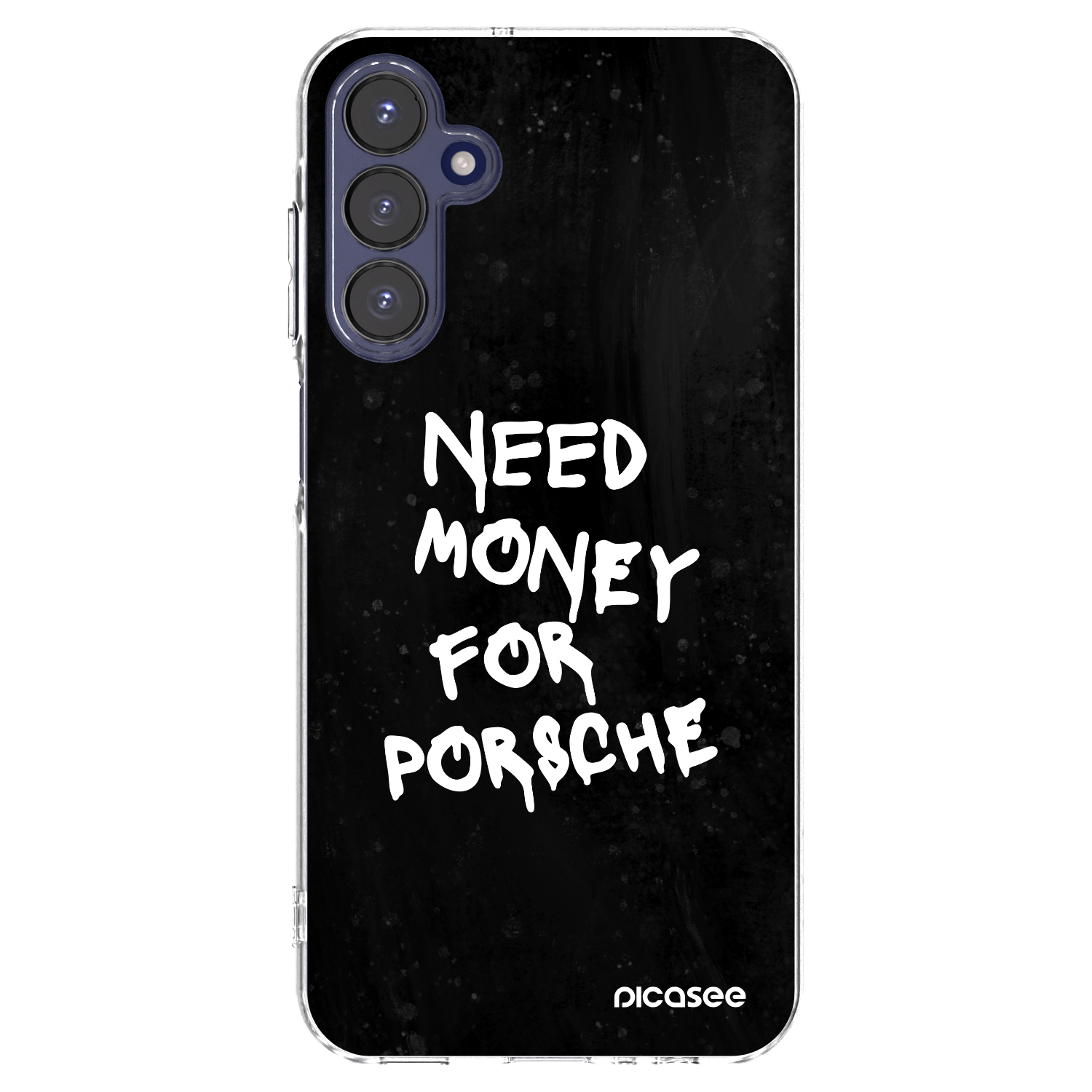 Picasee silikonový průhledný obal pro Samsung Galaxy A15 A155F 4G - Black Dollar