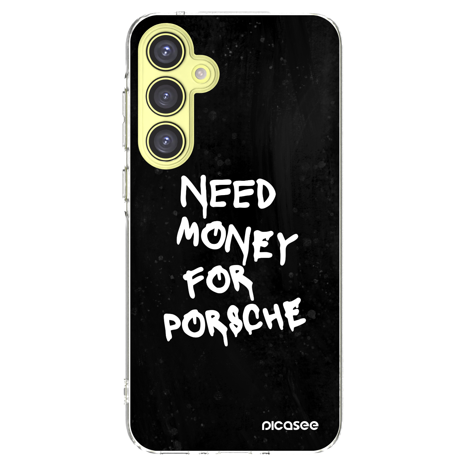 Picasee silikonový průhledný obal pro Samsung Galaxy A35 5G A356B - Black Dollar