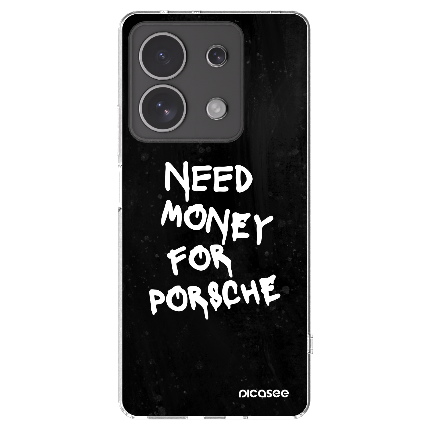 Picasee silikonový průhledný obal pro Xiaomi Redmi Note 13 4G - Black Dollar
