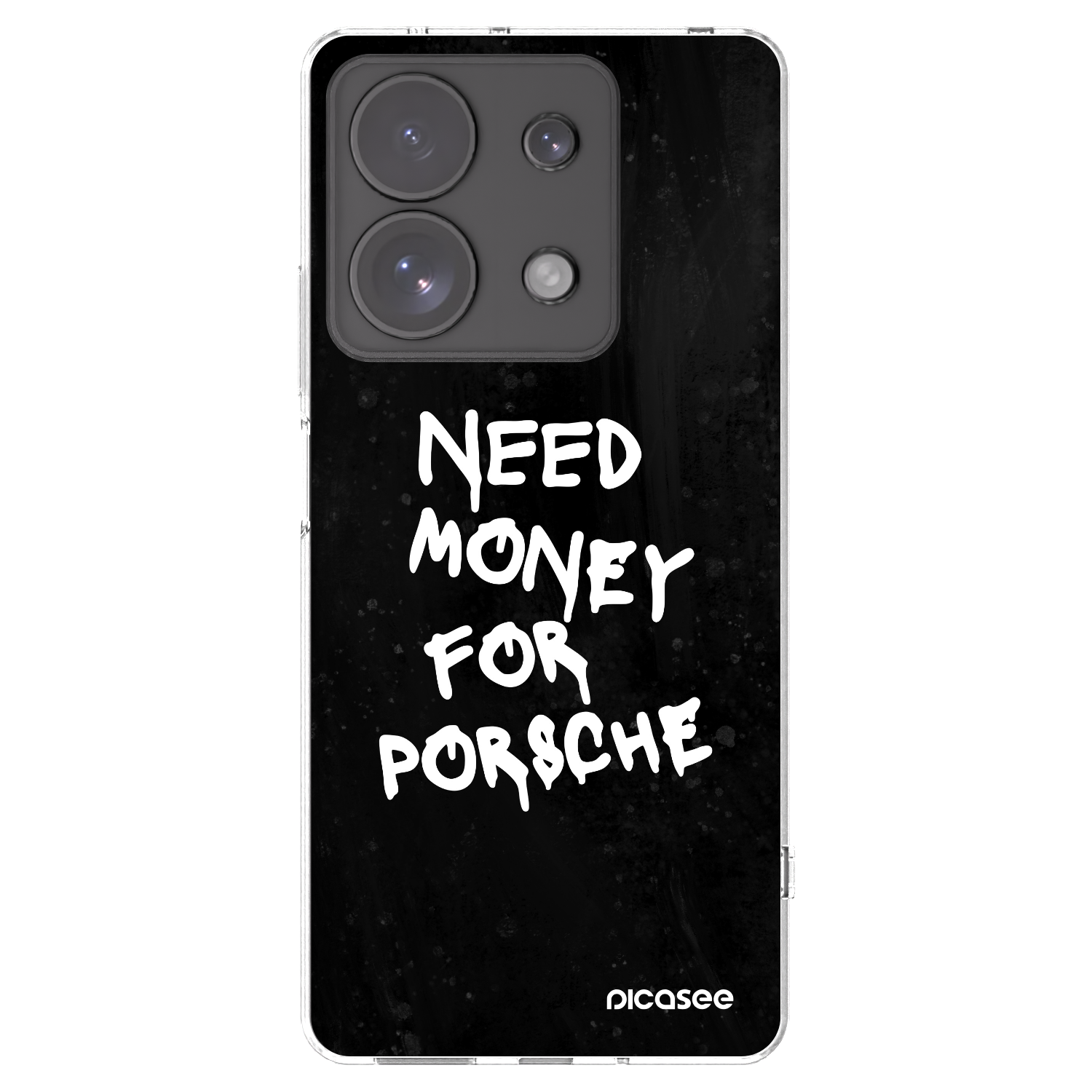 Picasee silikonový průhledný obal pro Xiaomi Redmi Note 13 Pro 4G - Black Dollar